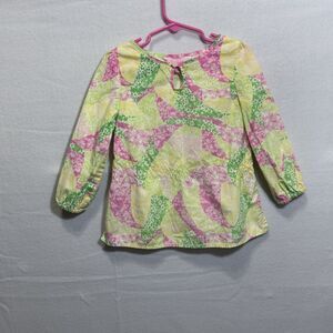 Lily Pulitzer Toddler Girls Gabby Long Sleeve Swim Tunic Dress Top Size 2-3 XS